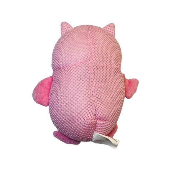 Breathable Baby Pink Mesh Owl Plush Chime Baby Rattle Stuffed Animal  Toy 6” - Picture 4 of 5